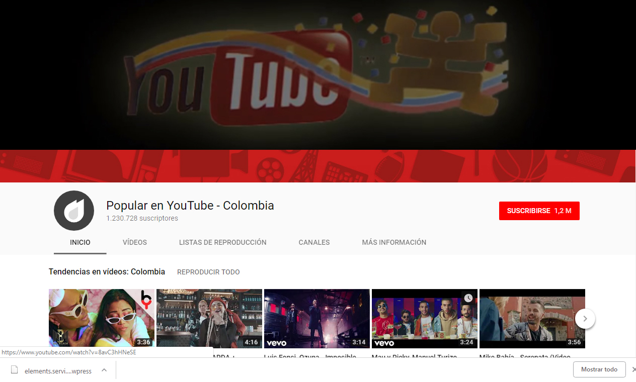 Youtube Colombia 2