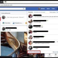 pestaña de Mensajes en facebook