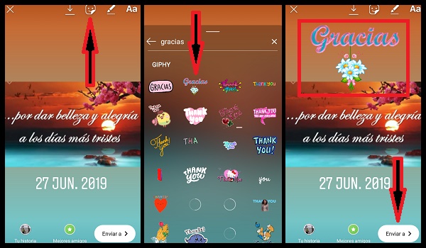como poner gifs en instagram