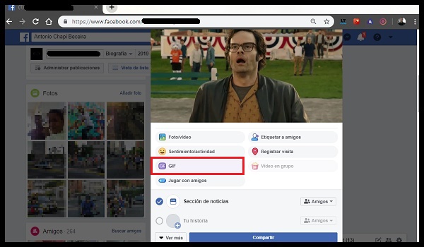 subir un gif a facebook